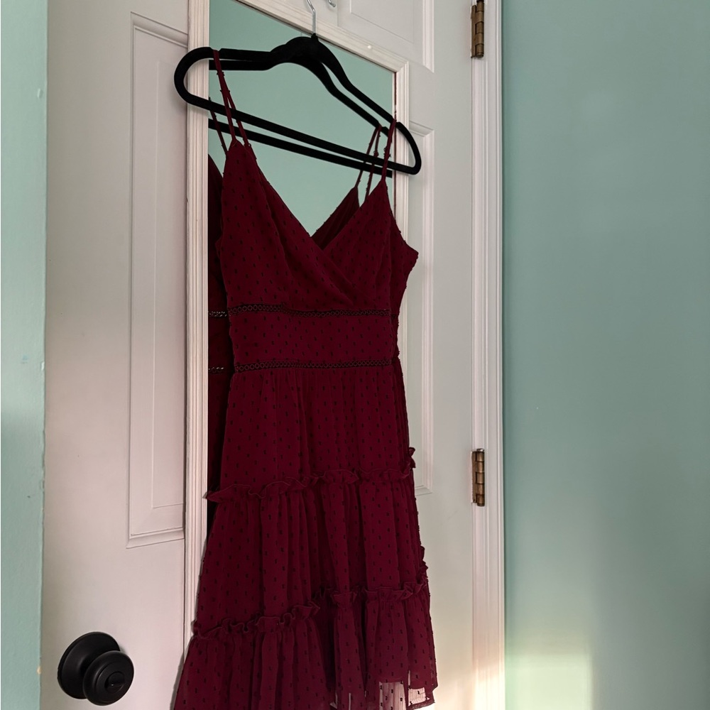 Altar’d State Burgundy Mini Dress